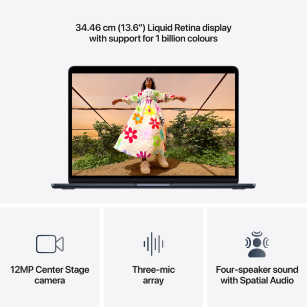 Refurbished Apple MacBook Air (M5, 2026) M5 - (16 GB/512 GB SSD/Tahoe) MDHE4HN/A (13.6 inch, Midnight, 1.24 kg)